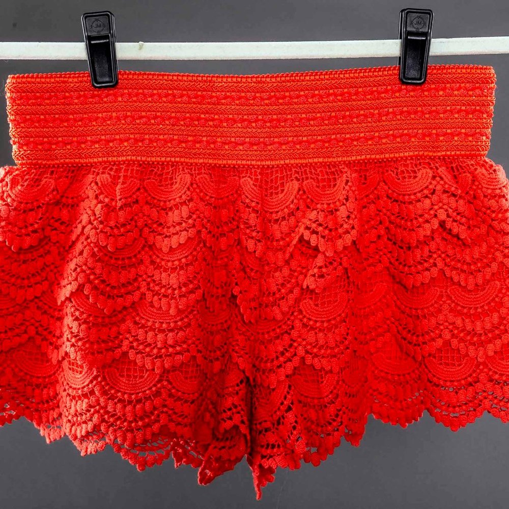 Nordstrom Jolt Tiered Crochet Shorts - Size Med